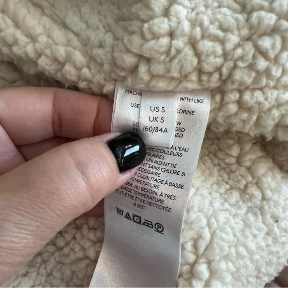 HOT DEAL! BDG sherpa lining puffer jacket, blush pink, cropped, size S - Picture 17 of 17